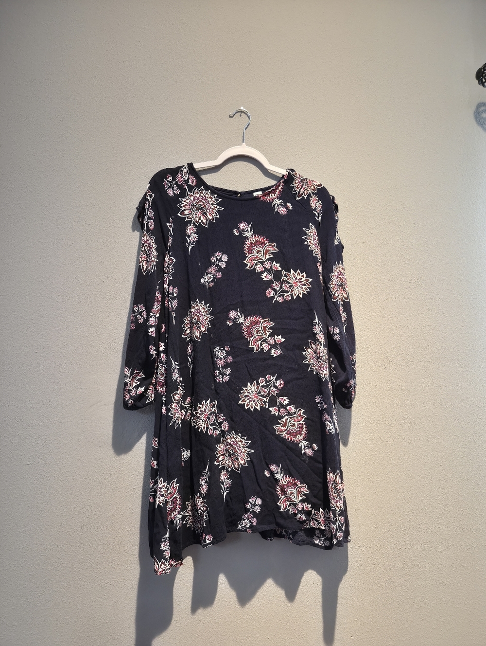 Old Navy Floral Cold-Shoulder Midi Dress